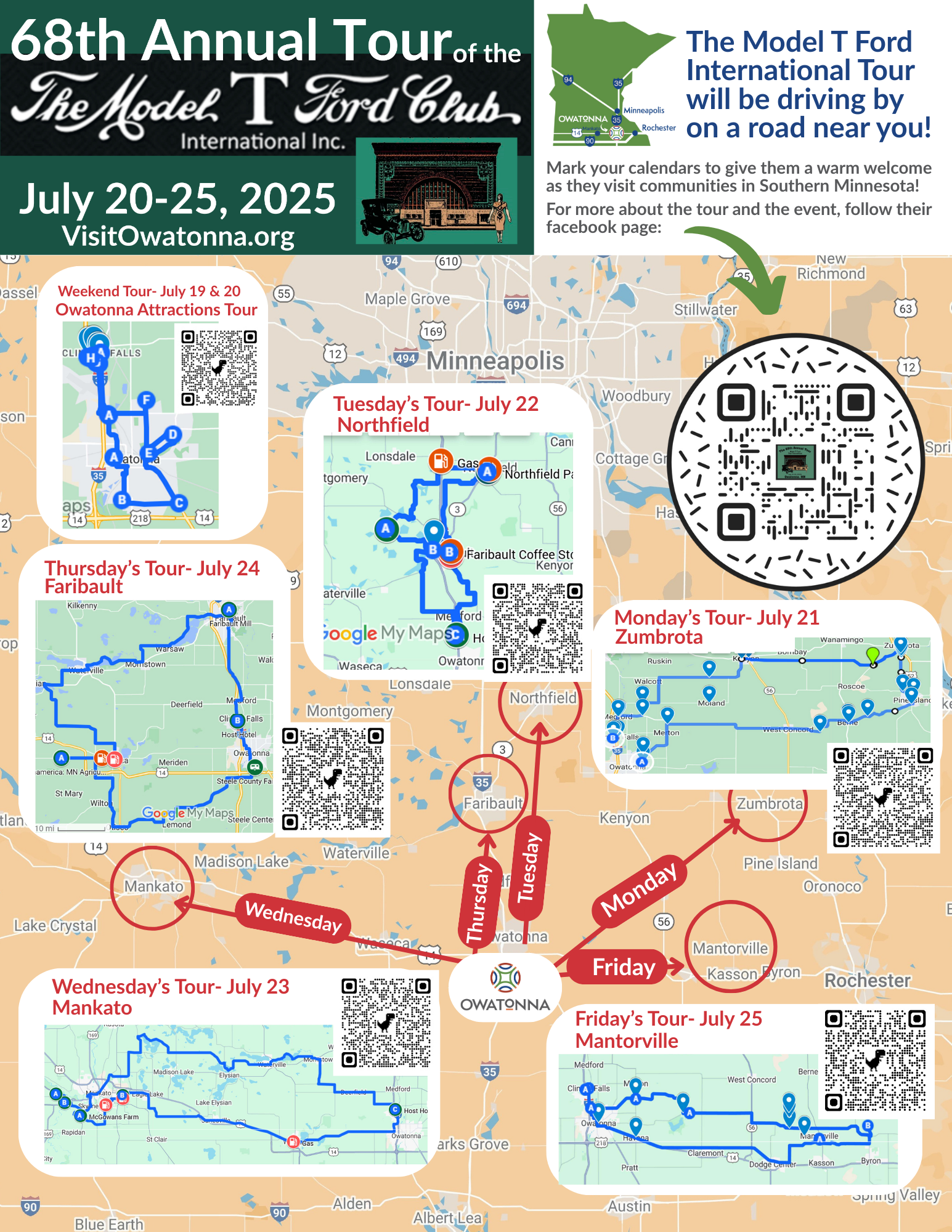 Full Week Tour Maps
